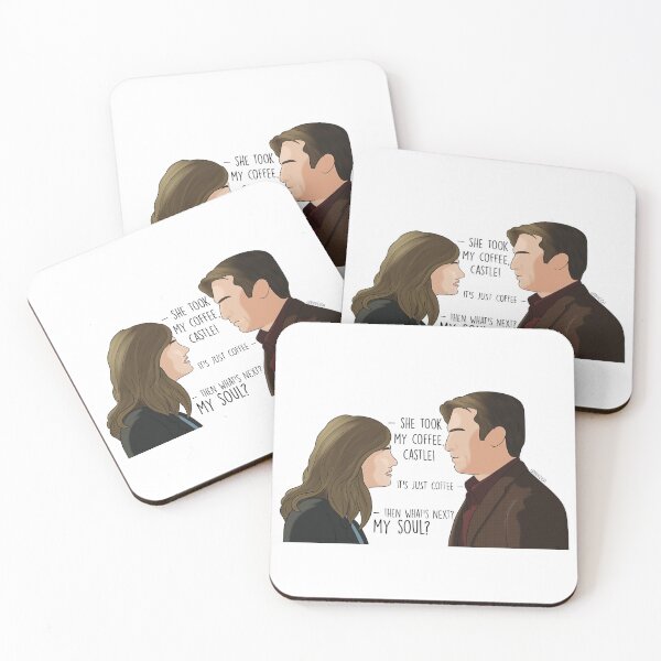 Item preview, She took my coffee, Castle designed and sold by fanartbygabi | Gabi Veiga.