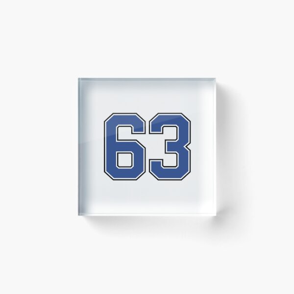 Item preview, Number 63 lucky sports jersey sixty three designed and sold by HeavyStyle.