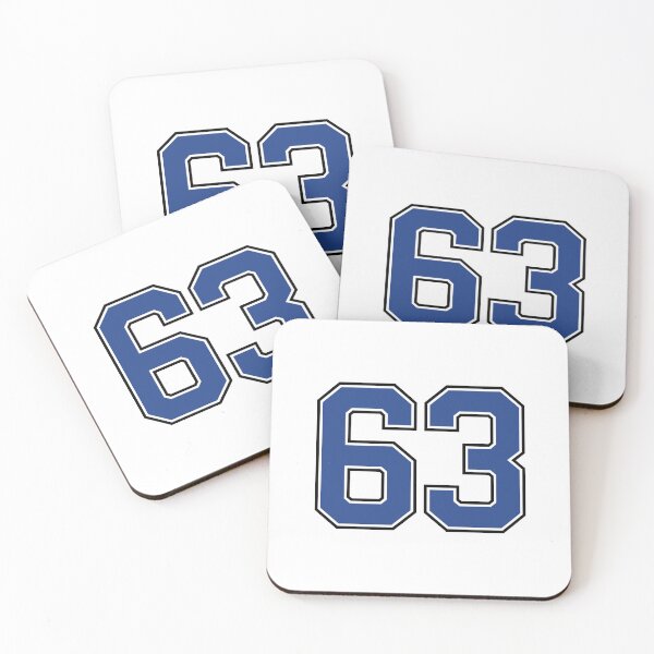 Item preview, Number 63 lucky sports jersey sixty three designed and sold by HeavyStyle.