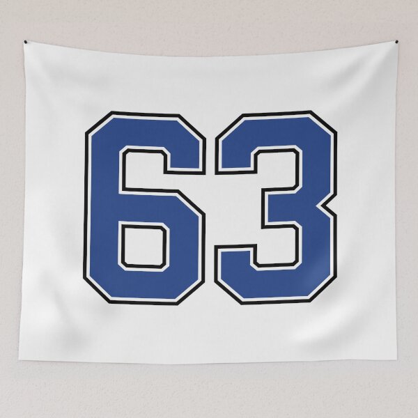 Item preview, Number 63 lucky sports jersey sixty three designed and sold by HeavyStyle.