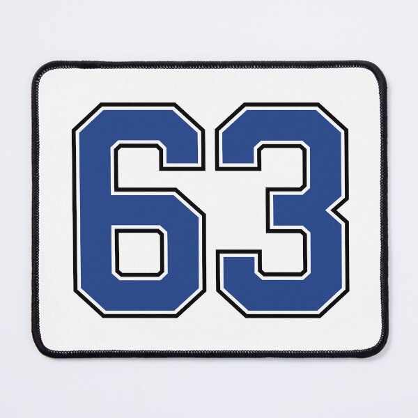 Item preview, Number 63 lucky sports jersey sixty three designed and sold by HeavyStyle.