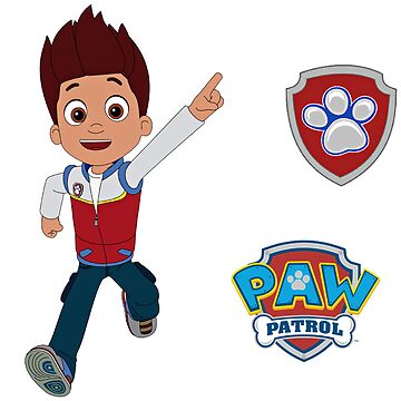 Paw Patrol, Ryder, Ryder's Badge, Logo | Sticker