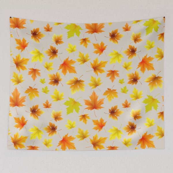 Item preview, Sunny Autumn Maple Tree Leaves on Misty Pink Background designed and sold by GoldenPine.