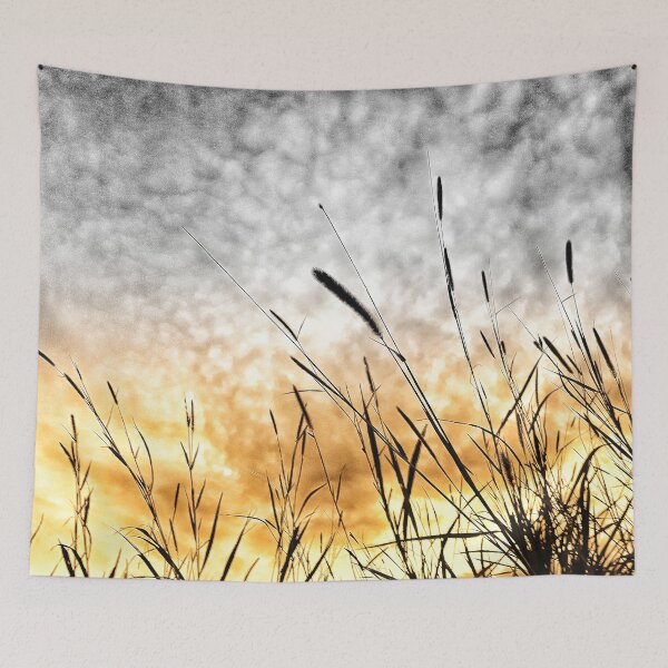 Item preview, Soft Grunge Style Moody Sky Sunset and Countryside Wild Grass Naturecore Aesthetic designed and sold by Beachy.