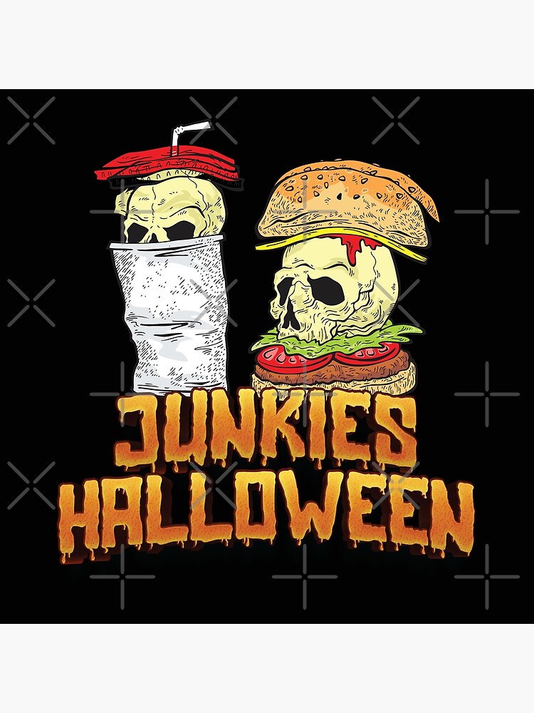 "Funny Skull Burger & Juice Halloween Fast Food, Junkies Halloween