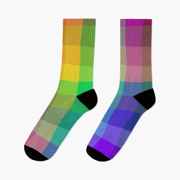 Item preview, Rainbow colors tiles tartan plaid | Modern and unique stripes design for Christmas designed and sold by TheWalnut.