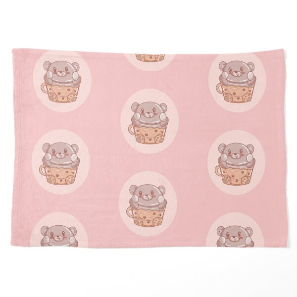 Bubble Tea Boba Bear in Cup Pet Blanket