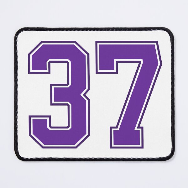 Item preview, Purple Number 37 lucky sports jersey thirty seven designed and sold by HeavyStyle.