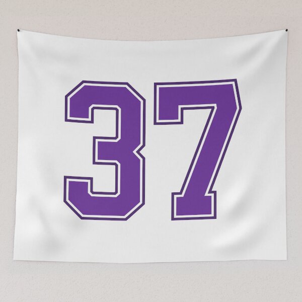 Item preview, Purple Number 37 lucky sports jersey thirty seven designed and sold by HeavyStyle.