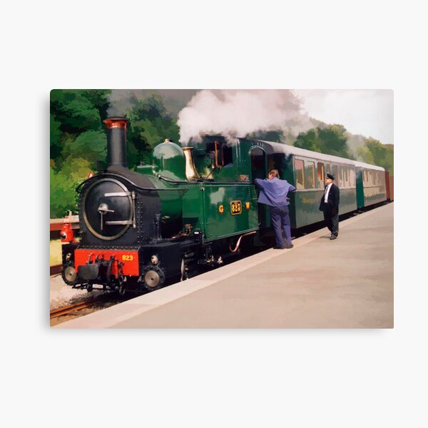 Item preview, Train at Welshpool Station designed and sold by Peter Sandilands.