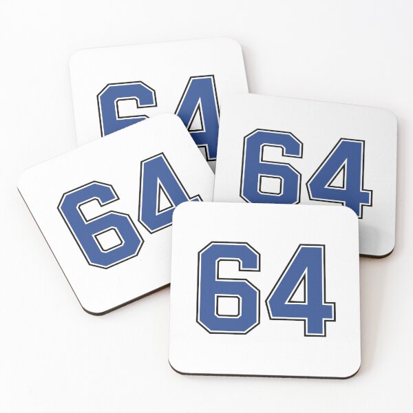 Item preview, Number 64 lucky sports jersey sixty four designed and sold by HeavyStyle.