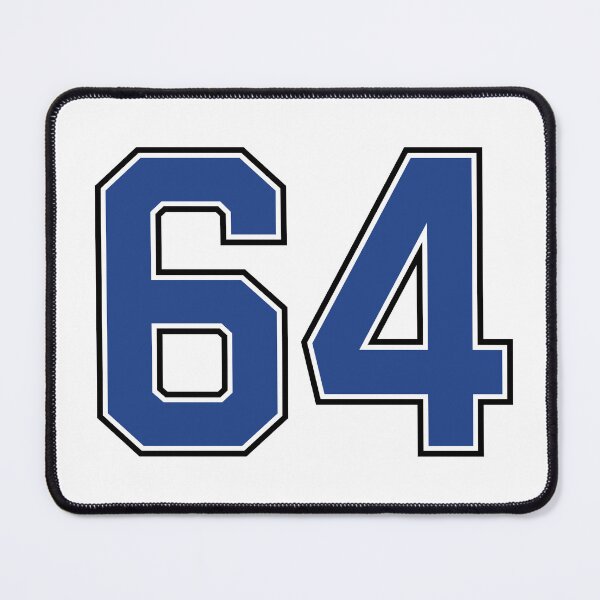 Item preview, Number 64 lucky sports jersey sixty four designed and sold by HeavyStyle.