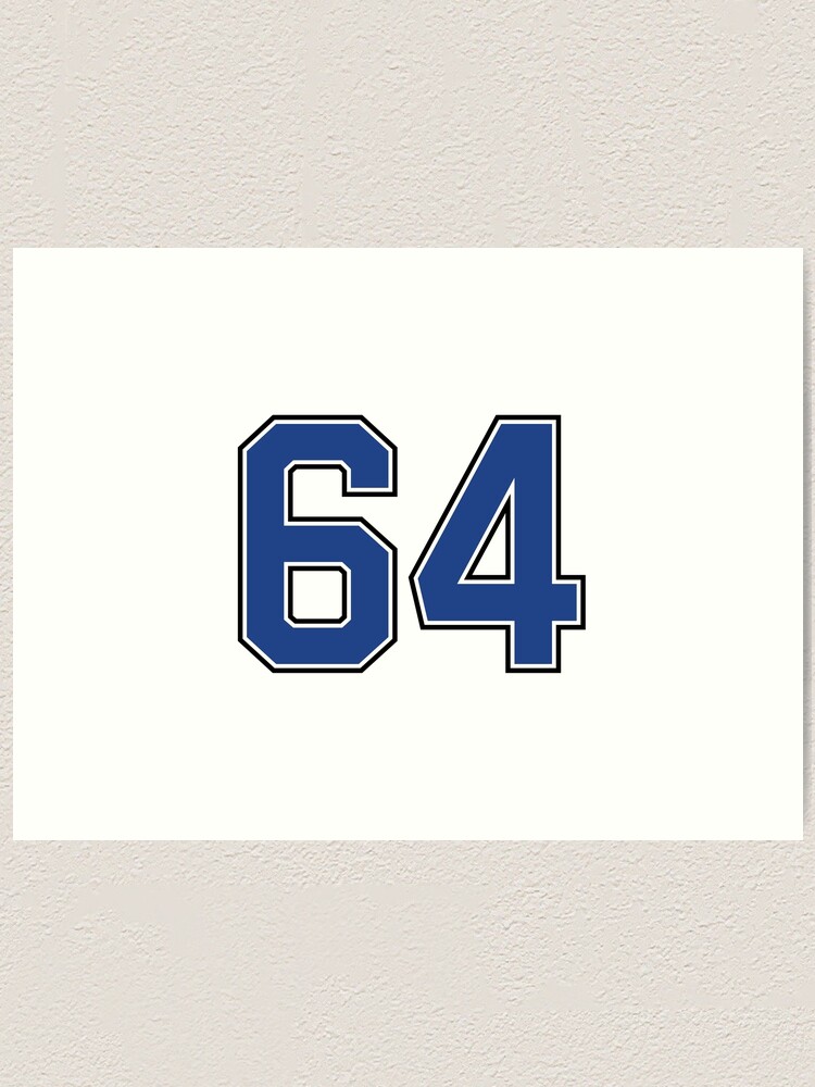 Number 64 lucky sports jersey sixty four