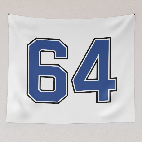 Item preview, Number 64 lucky sports jersey sixty four designed and sold by HeavyStyle.
