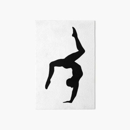 Gymnastics, Gymnastics - Women's Gymnastics, silhouette | Poster