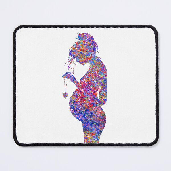 Item preview, Pregnant woman holding heart designed and sold by Rosaliartbook.