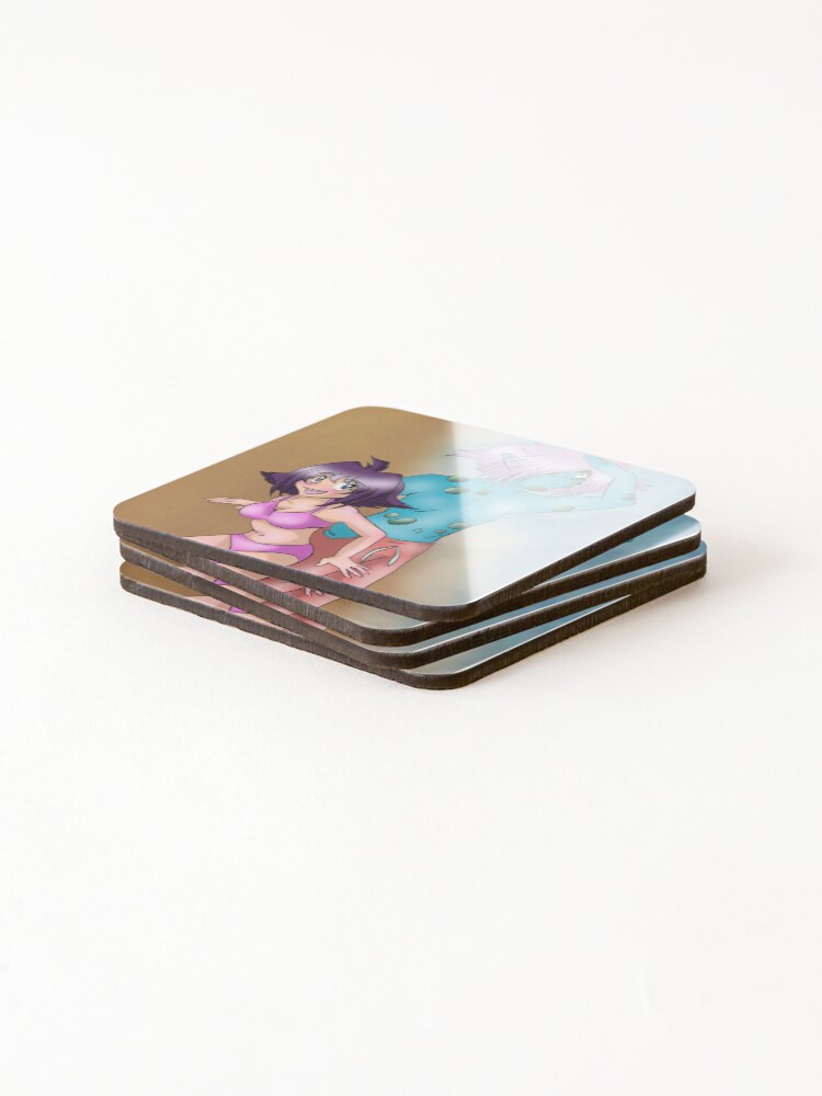 Thumbnail 4 of 5, Coasters (Set of 4), Stranded designed and sold by Chibiaichan.