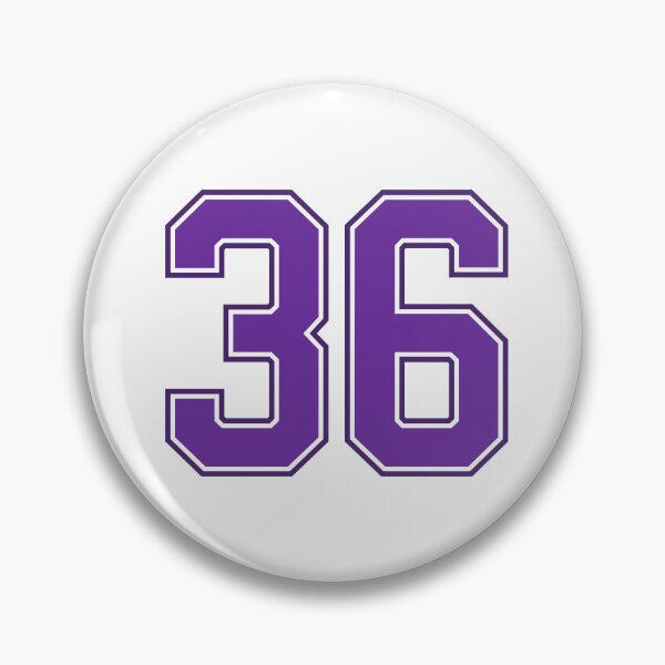 Item preview, Purple Number 36 lucky sports jersey thirty six designed and sold by HeavyStyle.