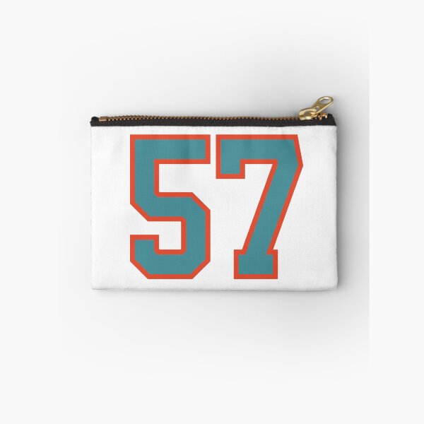 Item preview, 57 number, aqua orange lucky sports fifty seven designed and sold by ArtIsParty.