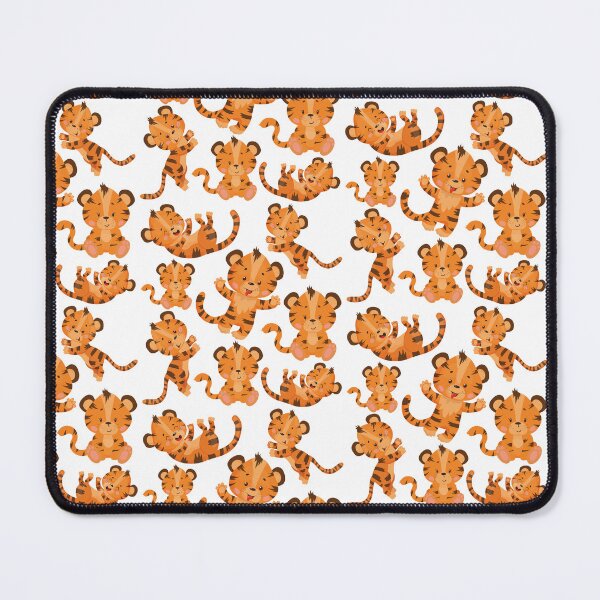 Item preview, cute tigers pattern  designed and sold by ApurwaArtShop.