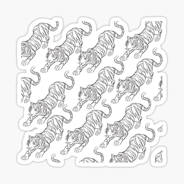 china tigers Sticker