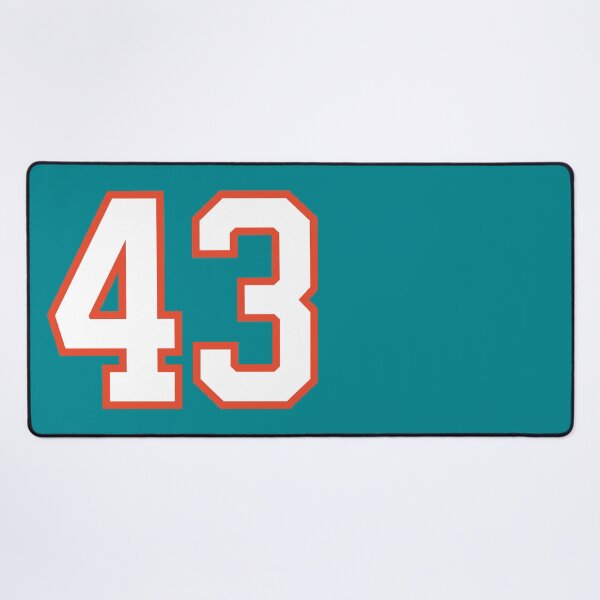 Item preview, Sports Number 43, white orange color lucky sport forty three designed and sold by ArtIsParty.