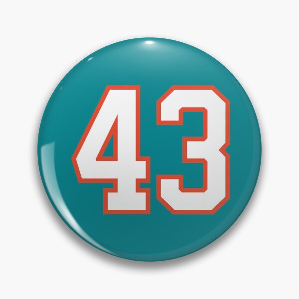 Item preview, Sports Number 43, white orange color lucky sport forty three designed and sold by ArtIsParty.