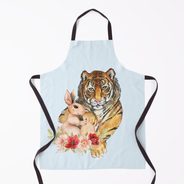 Item preview, tiger and rabbit  designed and sold by ApurwaArtShop.