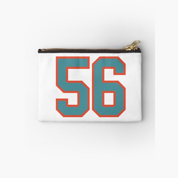 Item preview, 56 number, aqua orange lucky sports fifty six designed and sold by ArtIsParty.