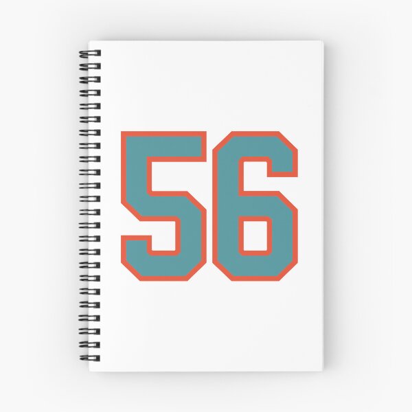 Item preview, 56 number, aqua orange lucky sports fifty six designed and sold by ArtIsParty.