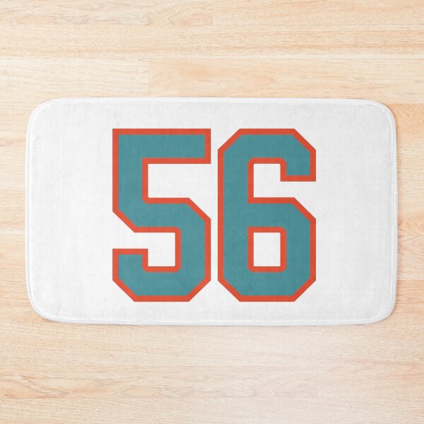Item preview, 56 number, aqua orange lucky sports fifty six designed and sold by ArtIsParty.