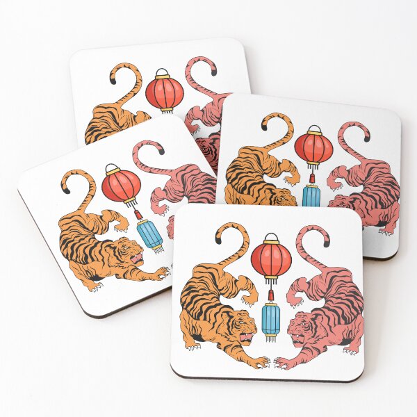Item preview, china tigers designed and sold by ApurwaArtShop.