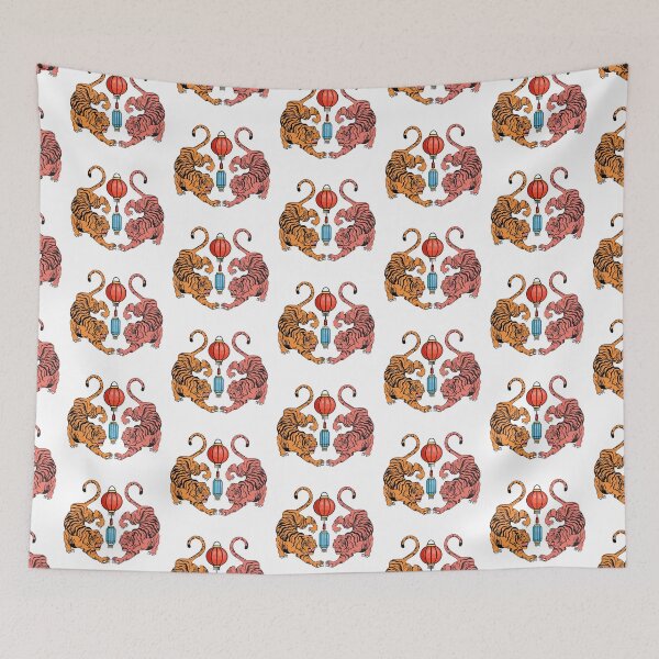 Item preview, china tigers designed and sold by ApurwaArtShop.