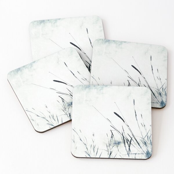 Item preview, Snow and Ice Cold Weather Botanical Aesthetic Grass Countryside Art designed and sold by Beachy.