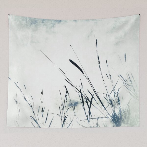 Item preview, Snow and Ice Cold Weather Botanical Aesthetic Grass Countryside Art designed and sold by Beachy.