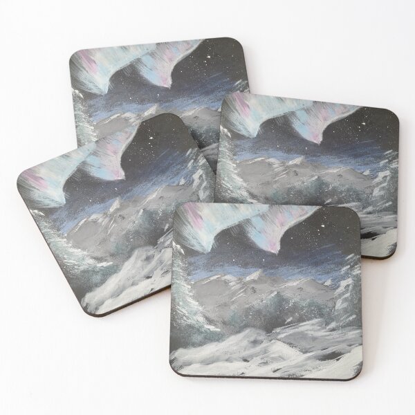 Item preview, Northern Lights winter snow scene  designed and sold by WorldOfWendyArt.