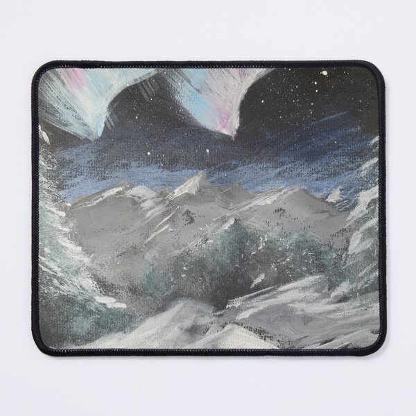 Item preview, Northern Lights winter snow scene designed and sold by WorldOfWendyArt.