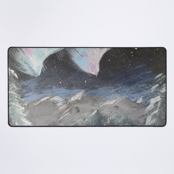 Item preview, Northern Lights winter snow scene designed and sold by WorldOfWendyArt.
