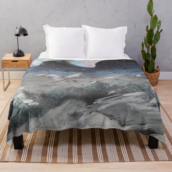 Item preview, Northern Lights winter snow scene designed and sold by WorldOfWendyArt.