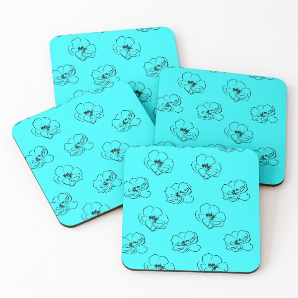 Item preview, Turquoise Flower Pattern designed and sold by Bircanix.