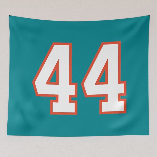 Item preview, Sports Number 44, white orange color lucky sport forty four designed and sold by ArtIsParty.