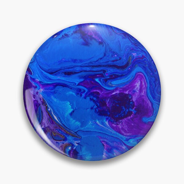 Item preview, Dusky Blue Acrylic Painting Pour  | Trippy Liquid Art | Trippy Art | Stoked Up Art designed and sold by StokedUpArt.