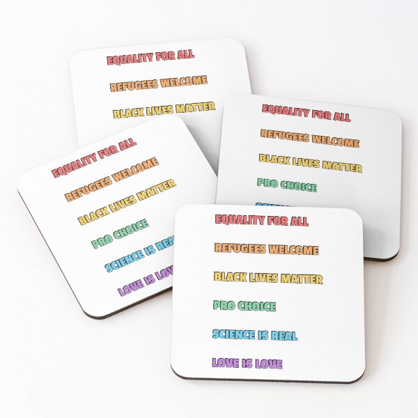 Item preview, Stay woke - HUMAN RIGHTS MANIFESTO Rainbow text  pride flag science is real designed and sold by Inspirationmotivation.