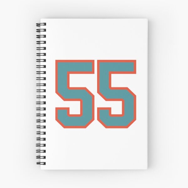 Item preview, 55 number, aqua orange lucky sports fifty five designed and sold by ArtIsParty.