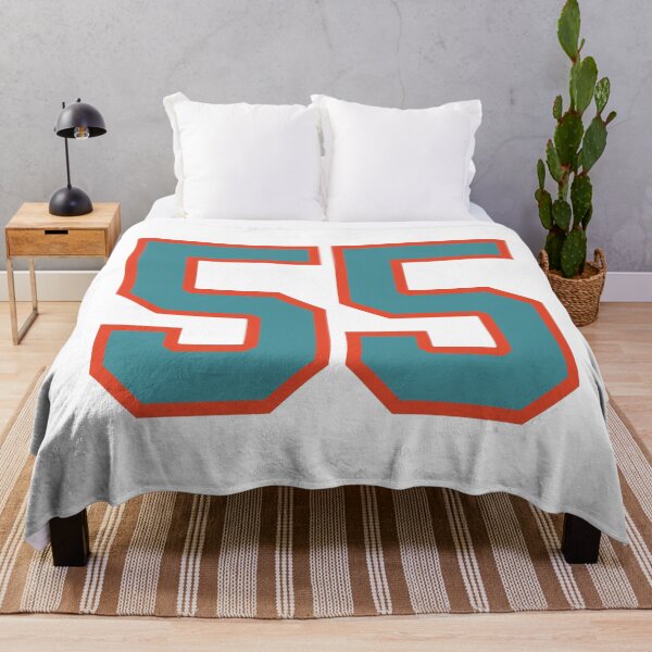 Item preview, 55 number, aqua orange lucky sports fifty five designed and sold by ArtIsParty.