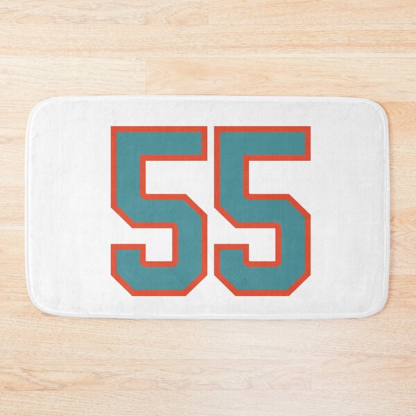 Item preview, 55 number, aqua orange lucky sports fifty five designed and sold by ArtIsParty.