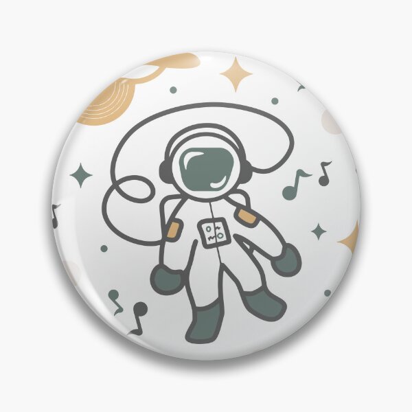 Item preview, Vibing Astronaut Muted Color Palette Design designed and sold by vron615.