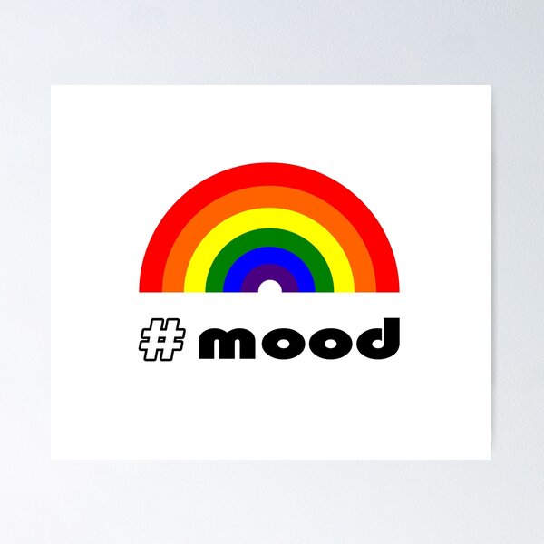 Item preview, Rainbow mood - hashtag. designed and sold by K.S ART.