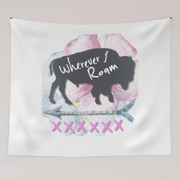 Item preview, Wherever I Roam Buffalo Bison Arrow Boho designed and sold by AZGuzmans.