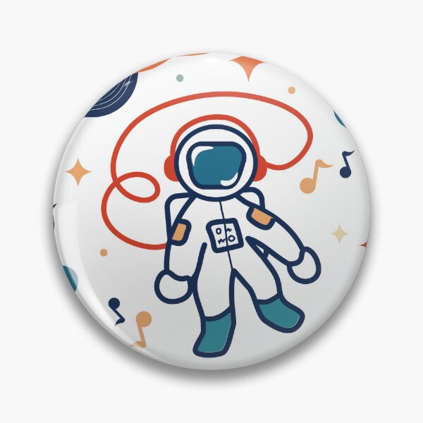 Item preview, Vibing Astronaut Blue and Orange Color Palette Design designed and sold by vron615.